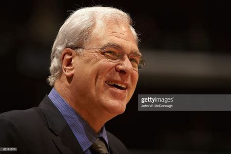 Los Angeles Lakers Head Coach Phil Jackson During Game Vs Phoenix