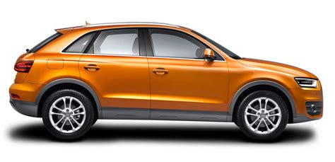 Audi Q3 Car Orange Side View Png Transparent Background Free Download