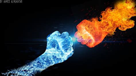 Fire Vs Water Trickspeed Art Photoshop Cs6 Youtube