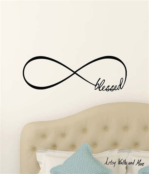 Love Infinity Wall Decal Faith Infinity Decal Blessed Etsy