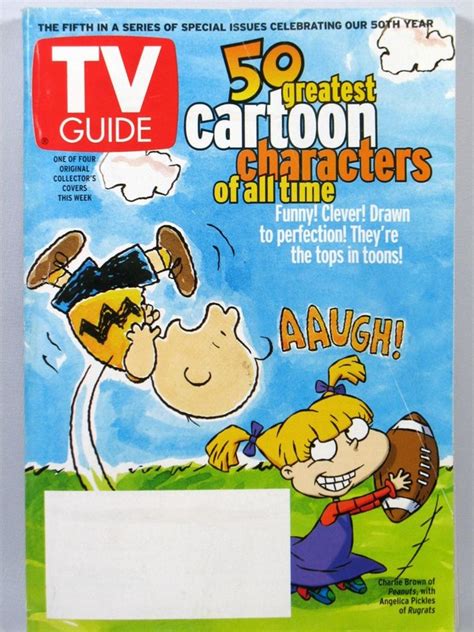 August 2002 Tv Guide 50 Greatest Cartoon Characters