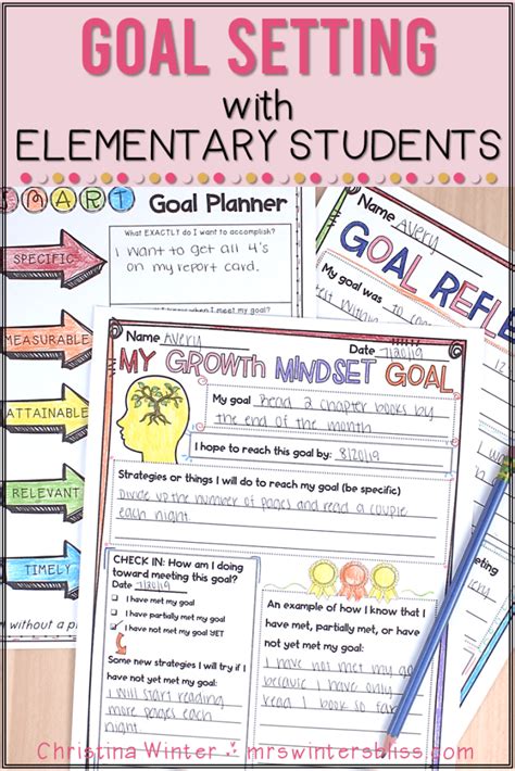 Goal Setting With Elementary Students Mrs Winters Bliss