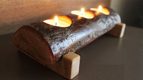 How To Make A Candle Holder Out Of Wood Youtube