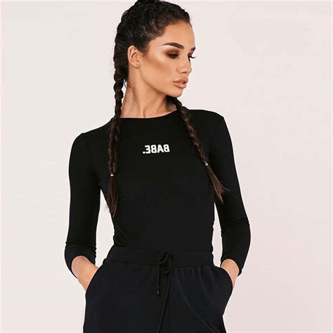 Long Sleeve Rompers Women Bodysuits 2018 Skinny Jumpsuits O Collar Mid