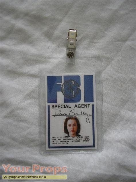 The X Files Dana Scullys Fbi Badge Replica Tv Series Prop
