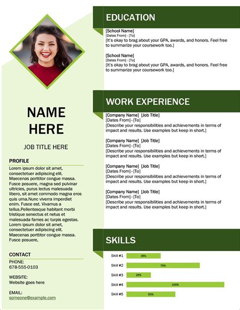 This modern ms word resume template includes graphical elements that make it stand out from the rest and don't distract the reader from the document's content. 25 Resume Templates for Microsoft Word Free Download