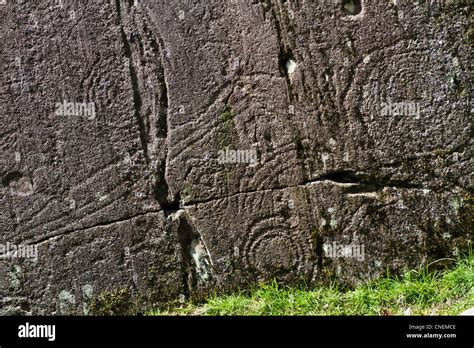 Arte Rupestre Neolítico De Langdale Boulders Gran Langdale Valley Cumbria Inglaterra