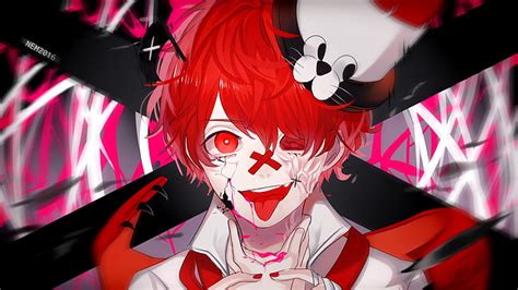 Hd Wallpaper Anime Boy Psycho Tongue Red Celebration People