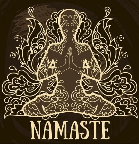 Namaste Hands Stock Vectors Royalty Free Namaste Hands Illustrations