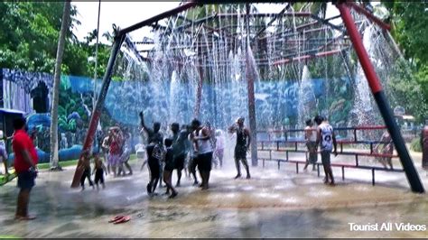 Tourist Enjoy Musical Rain Dance And Swimming Pool Black Thunder
