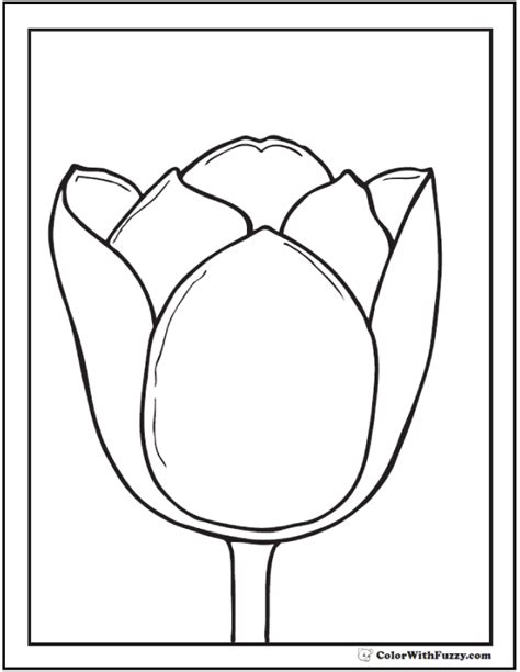 Print and color spring pdf coloring books from primarygames. Tulip Flower Coloring Pages: 14+ PDF Printables