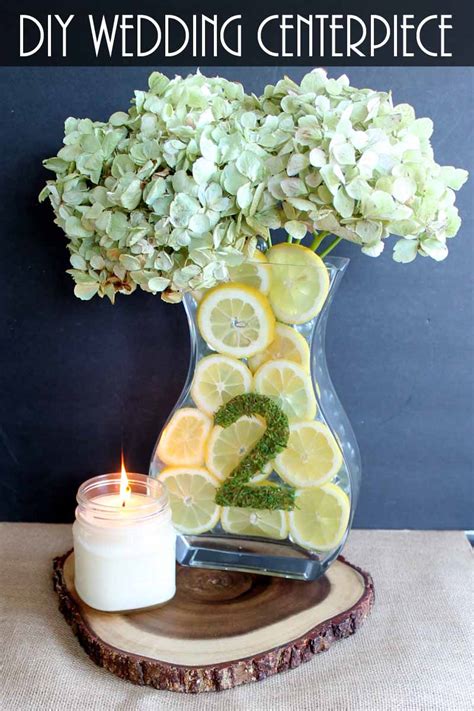 Simple Wedding Centerpieces With Lemons The Country Chic