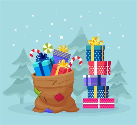 stacked christmas presents illustrations royalty free vector graphics and clip art istock