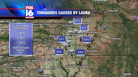 Update 8 Confirmed Tornadoes In Arkansas From Storms Caused By Laura