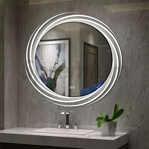 S 3249 Round Bathroom Mirror Design With Lights Hangzhou Spremium