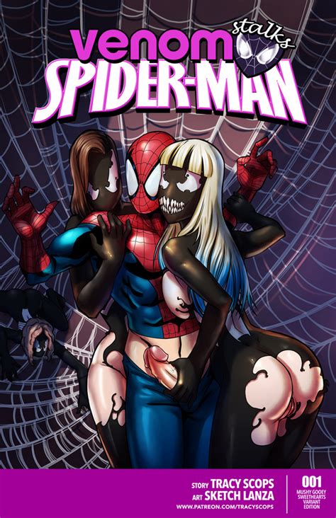 Venom Stalks Spider Man Comic Cover By Tracyscops