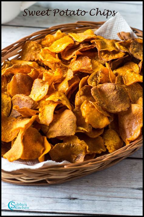Homemade Sweet Potato Chips Recipe Subbus Kitchen