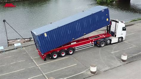 Sdc Trailers New 40ft Tipping Skeletal Trailer Youtube