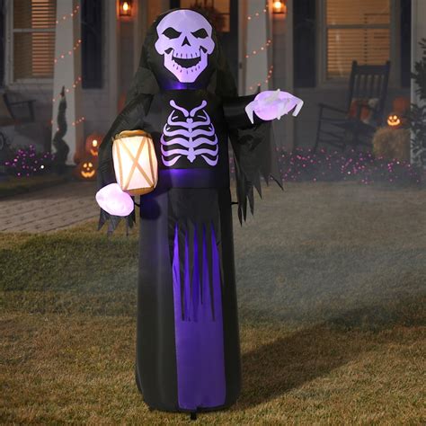 Gemmy 8 Ft X 28 Ft Lighted Ghost Halloween Inflatable At
