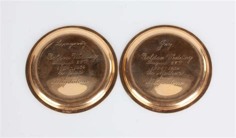 Two Cartier 14k Gold And Enameled Trays Cottone Auctions