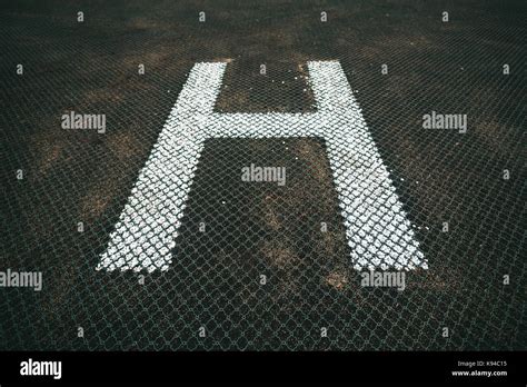 Helicopter Landing Pad Stock Photo Alamy