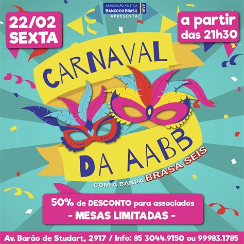 Carnaval Da Aabb Acontece Próximo Dia 22 Aabb Fortaleza