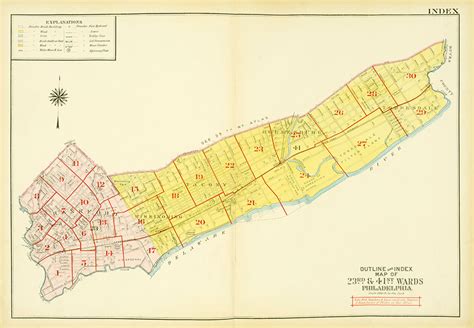 Atlas Of The City Of Philadelphia 23rd And 41st Wards Map Index