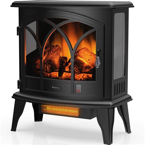 Turbro Suburbs Ts23 C Electric Fireplace Infrared Heater With Curved