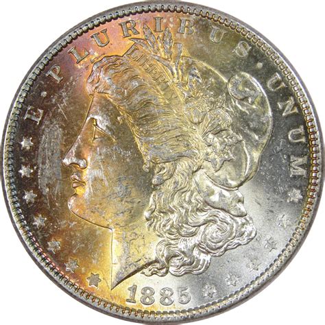 1885 Morgan Dollar Bu Uncirculated Mint State 90 Silver 1 Us Coin