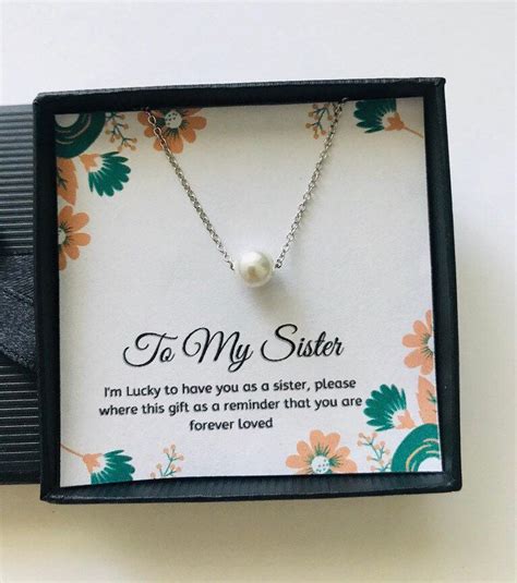 Looking for just the best gifts for sisters? Sister Gifts from Sister, Sister Pearl Necklace Gift for ...