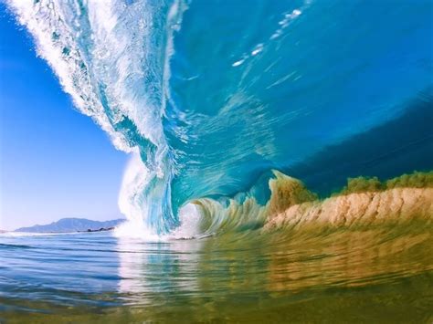 Natural Summer Ocean Wave Desktop Hd Wallpaper Download
