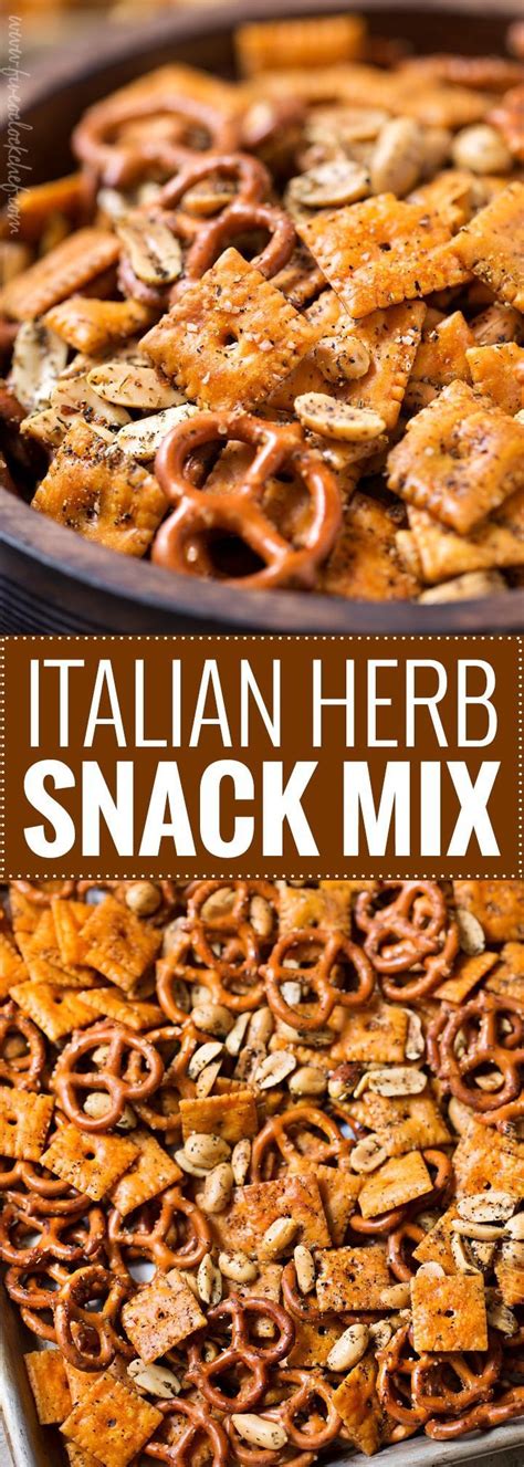 Easy Italian Herb Snack Mix Baked To Buttery Perfection This Italian
