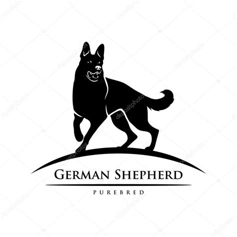 German Shepherd Dog Symbol — Stock Vector © Ipetrovic 83352396