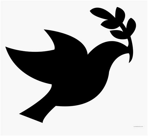 Free Christian Doves And Cross Clipart Images Peace Dove Svg Hd Png