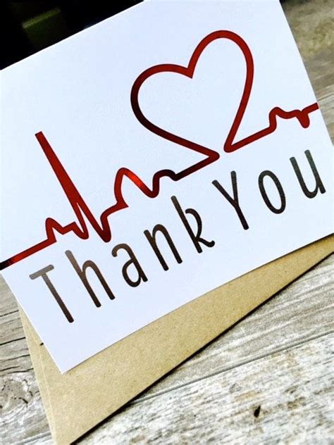 Awesome Thank You Card For Any Nurse Doctor Or Other Medical