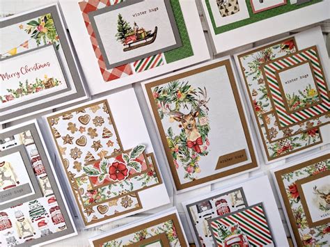 40 Christmas Cards From P13 Christmas Treats 6x6 Paper Pad Jess Crafts
