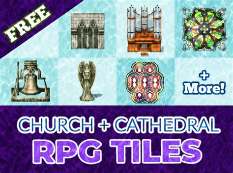Free Rpg Maker Church And Cathedral Tiles Kokoro Reflections