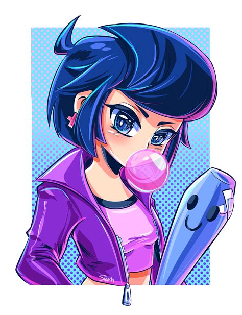 Fanart _ brawl stars character illustrations. Bibi / I draw her for the #sixfanarts, so just another ...