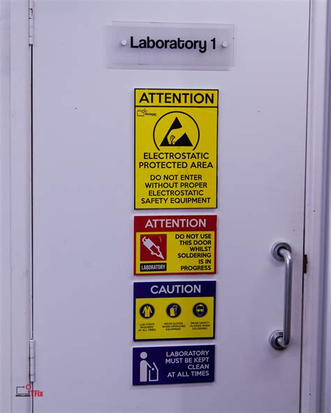 Laboratory Entrance Signs Lab Signs Soldering Attention Caution