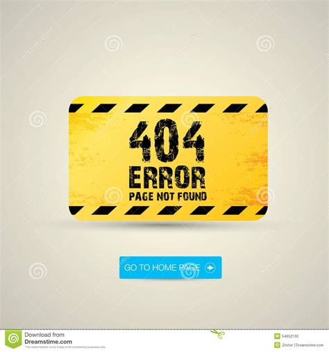 Creative Page Not Found 404 Error Stock Vector Image 54652130