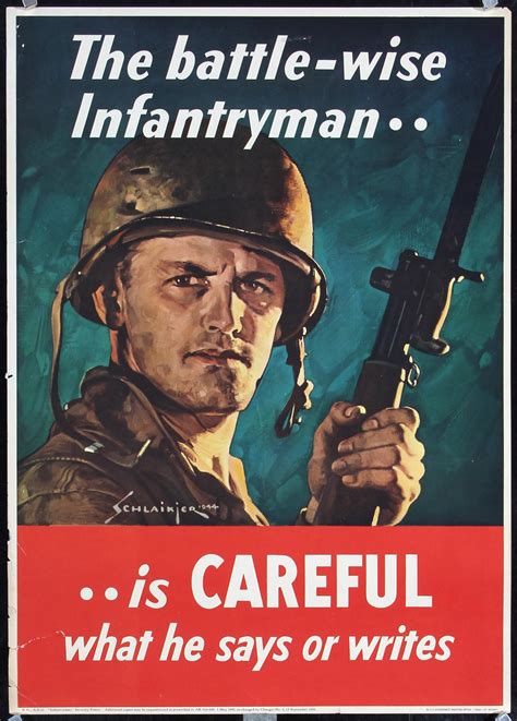 Bid Now Original 1940s American World War Ii Poster Infantry