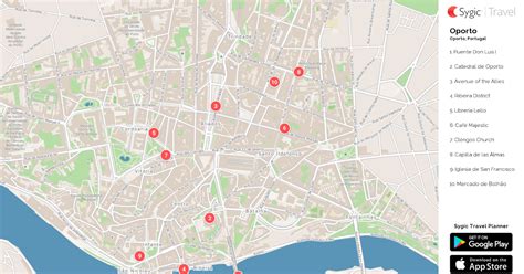 Porto Mapa Tur Stico Para Imprimir Sygic Travel Qu Ver Y Visitar En Oporto En Un Fin De