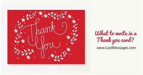 What To Write In A Thank You Card Or Note Card Messages
