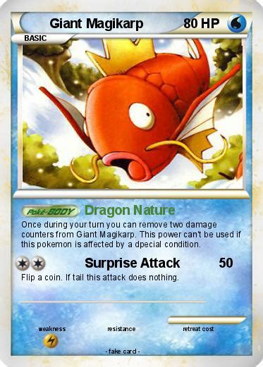 Pokémon Giant Magikarp 1 1 Dragon Nature My Pokemon Card