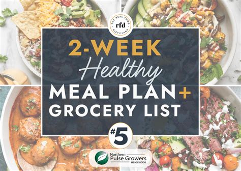 This 2 Week Healthy Meal Plan Includes A Done For You Grocery List And