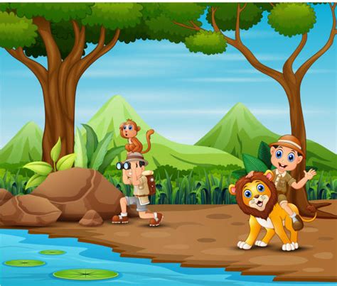 Best Jungle Explorer Illustrations Royalty Free Vector Graphics And Clip