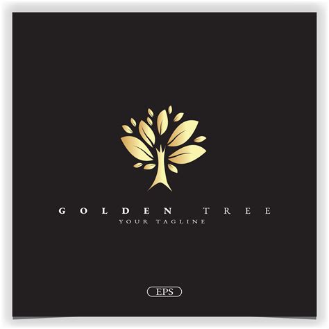 Golden Tree Logo Vector Art Icons And Graphics For Free Download