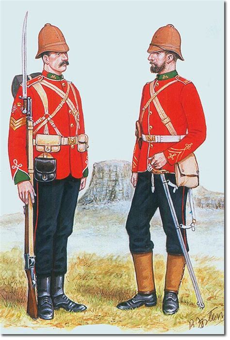 British Empire Armed Forces 24th Regiment Of Foot British Army