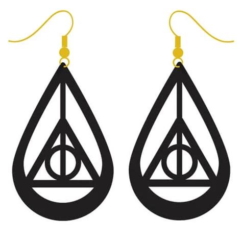 Diy Harry Potter Deathly Hallows Earrings Hey Lets Make Stuff