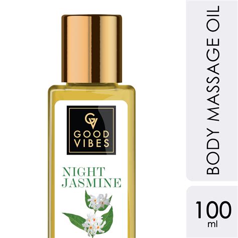 Buy Good Vibes Night Jasmine Body Massage Oil 100 Ml Online Purplle